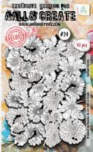 AALL & Create Ephemera Die-cuts Outline Florals 24