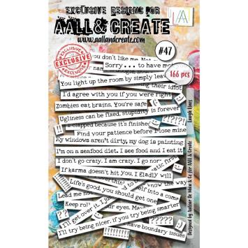 AALL & Create Ephemera Die-cuts Laugh Lines 47 (166 stuks)