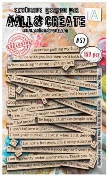 AALL & Create Ephemera Die-cuts Comic Tags 052 (189 stuks)