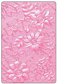 Sizzix  3D Textured Impressions Embossing Folder Bohemian Botanicals