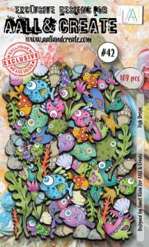 AALL & Create Ephemera Die-cuts Fish Drops 42