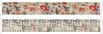 Tim Holtz Linen Tape Floral