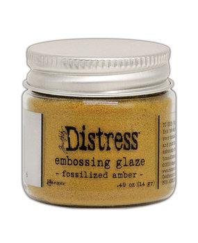 Gebruikt. Ranger Distress Embossing Glaze Fossilized Amber