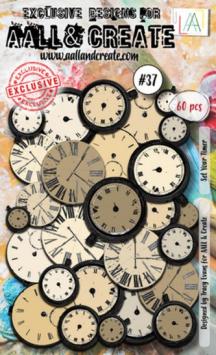 AALL & Create Ephemera Die-cuts Set Your Timer 37