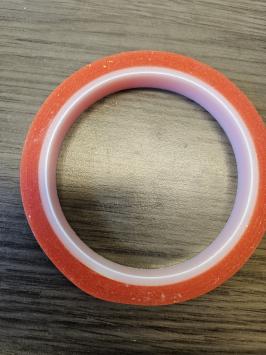 Uit verpakking Rol Sticky Tape rood van 12 mm breed